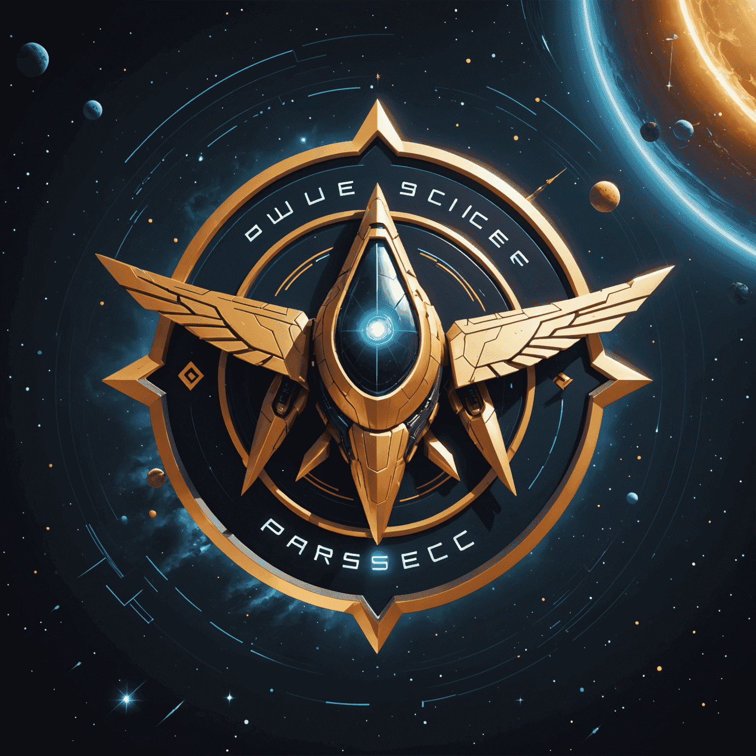 Parsec Game Optimization System and Cross Platform logo featuring a stylized spaceship or parsec symbol