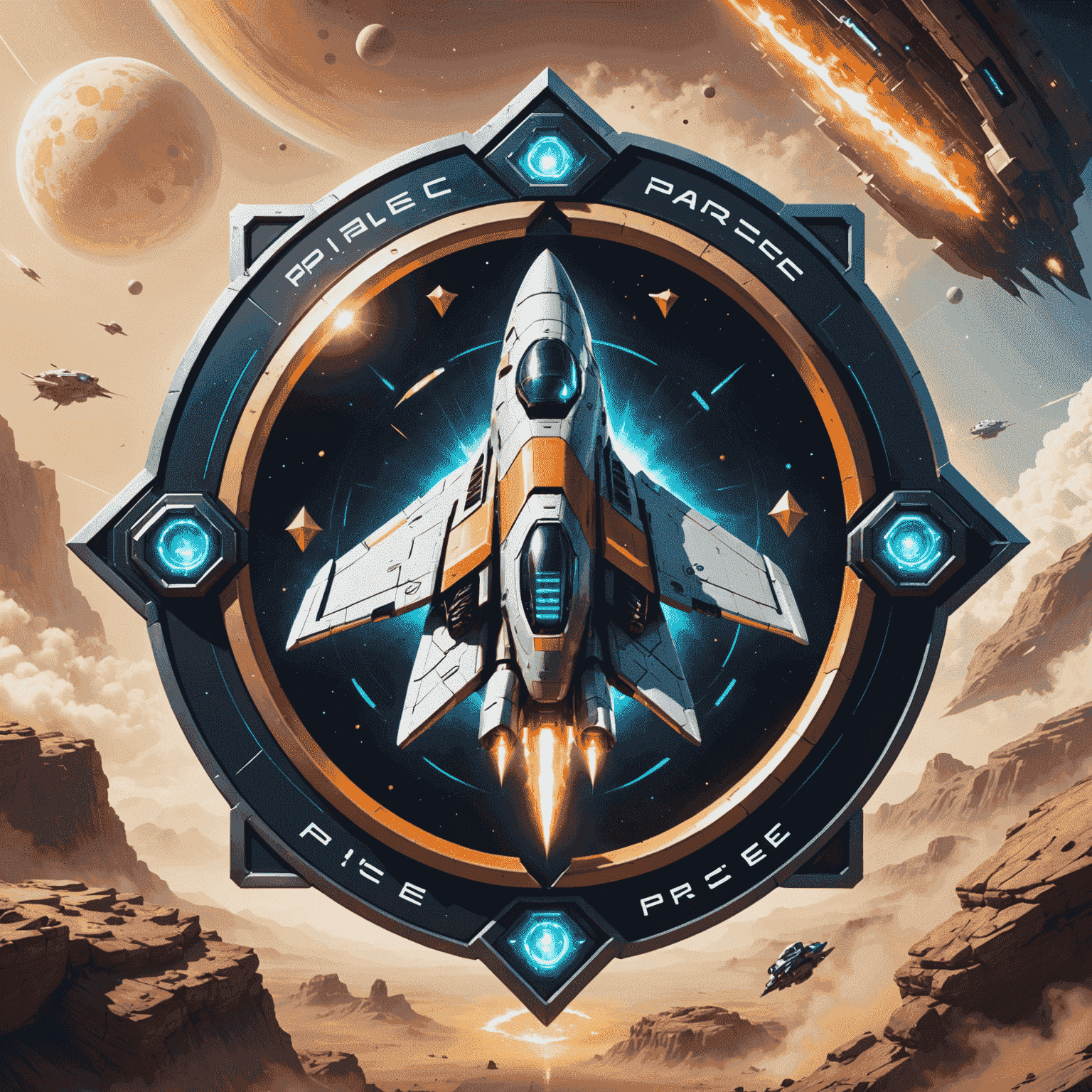 Parsec Game Optimization System and Cross Platform logo featuring a stylized spaceship or parsec symbol